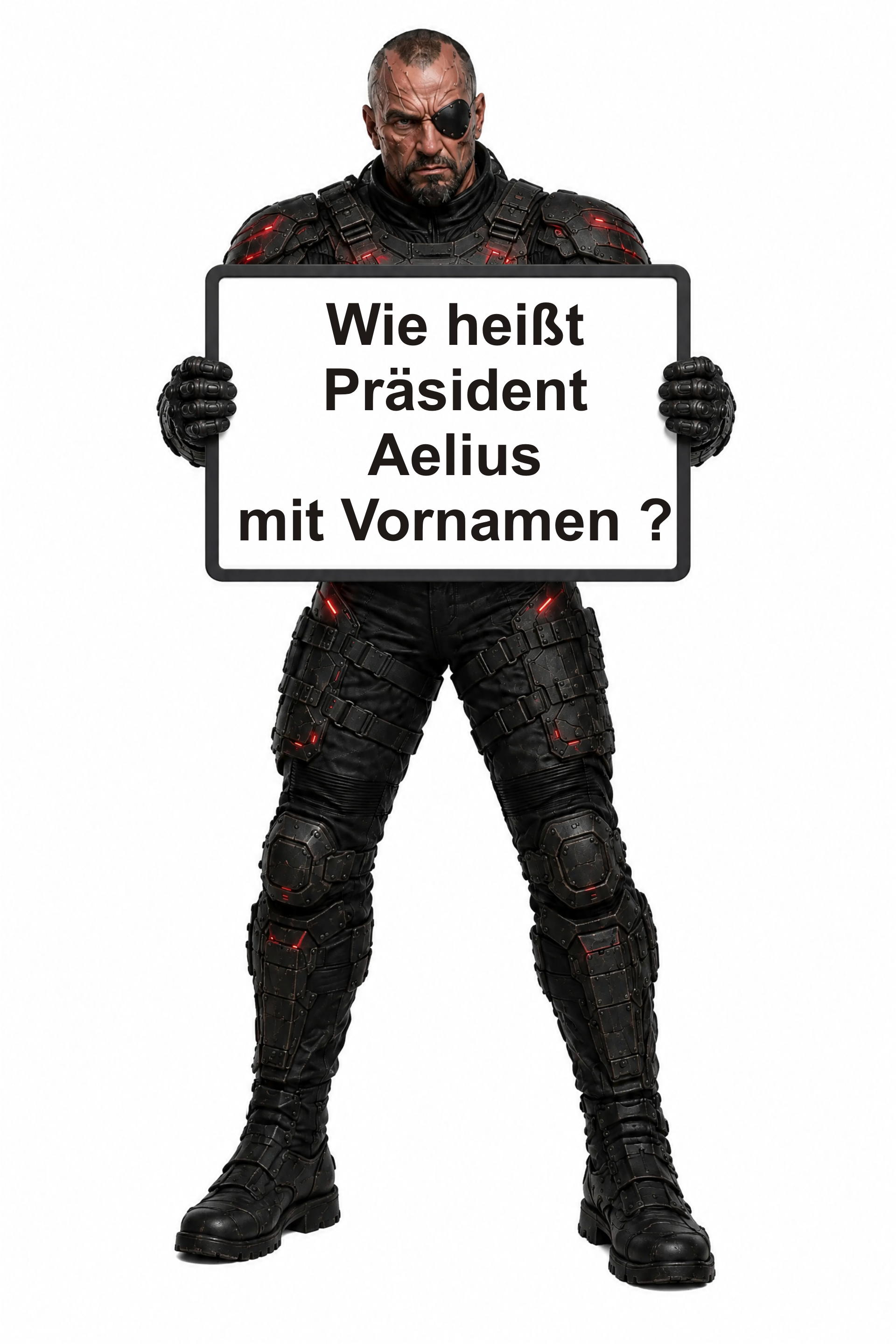 Malakar präsentiert das Schild
